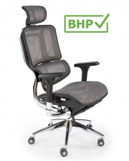 Ergonomiczny fotel biurowy Ethan Halmar, zgodny z normą BHP