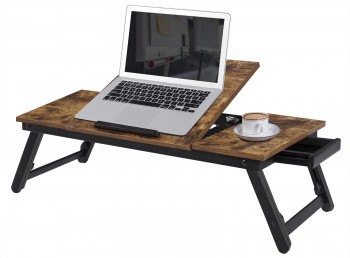 Składany stolik do laptopa Salto 110 z szufladą i regulowanym blatem