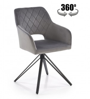 Krzesło do jadalni z obracanym siedziskiem K535 Halmar