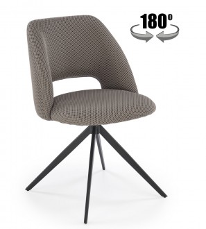 Obrotowe krzesło do jadalni z tkaniny membranowej K546 Halmar
