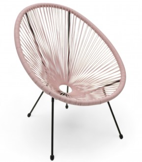 Żyłkowe krzesło do ogrodu Arjana MAS-EC1 83 cm różowe
