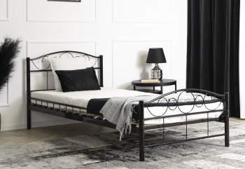 Pojedyncze łóżko z metalu Griffin 90x200 cm