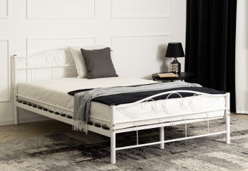 Podwójne łóżko z metalu Griffin 120x200 cm