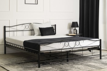 Podwójne łóżko z metalu Griffin 160x200 cm