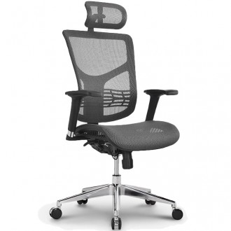 Regulowane krzesło biurowe z siatki ErgoFly Star
