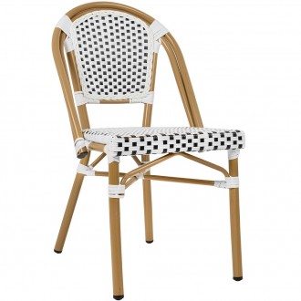 Krzesło kawiarniane w stylu francuskim Cafe Paris białe