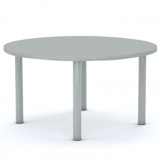 Stół przedszkolny Smart okrągły 100 cm, rozmiar 0-3, blat szary / nogi szare