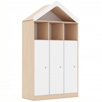 Regał szkolny domek na klucz Blox BASE 110 index 4PP-3R-3F3-D