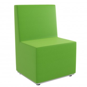 Szkolna pufa poczekalniana z oparciem Tobo prostokąt 60 cm