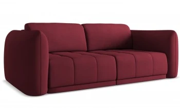 Trzyosobowa sofa do salonu Hoku, tkanina szenilowa