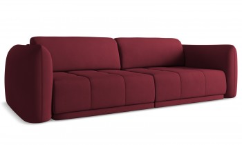 Czteroosobowa sofa do salonu Hoku, tkanina szenilowa