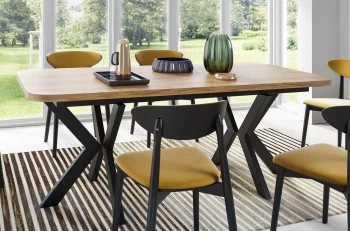 Duży stół rozkładany Oslo 200-276 cm, styl industrialny