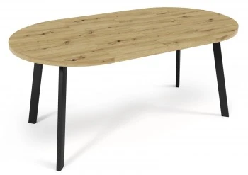 Okrągły stół jadalniany, rozkładany loft Yavin 100 cm