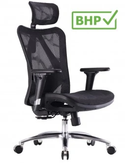 Ergonomiczny fotel biurowy Kalisto, zgodny z normą BHP