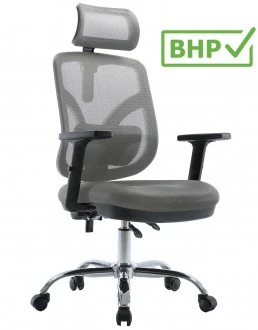 Ergonomiczne krzesło biurowe Jokasta, zgodne z normą BHP