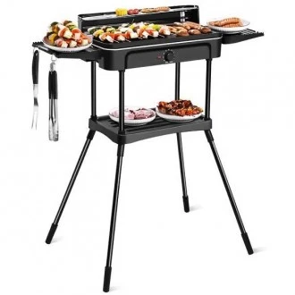 Grill elektryczny 3w1 - grill stojący, stołowy i płyta grillowa BQ231-SWGF