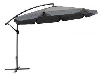 Duży parasol ogrodowy na wysięgniku SL-UM002B, składany, szary