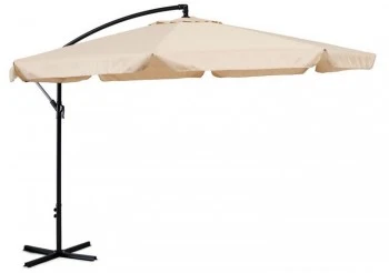 Duży parasol ogrodowy na wysięgniku SL-UM002B, składany, beżowy