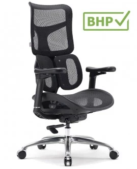 Fotel biurowy z siatki Astro, ergonomiczny, zgodny z normą BHP