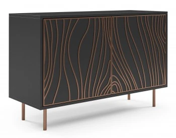 Komoda Tivaro 2-drzwiowa z ozdobnym frontem, nowoczesny design
