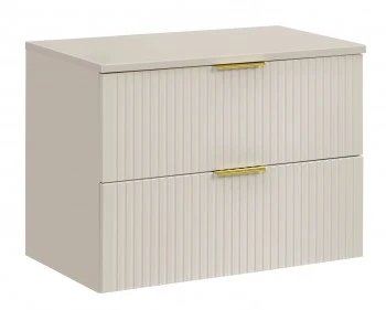 Szafka łazienkowa pod umywalkę nablatową Adel 80 cm, kaszmir