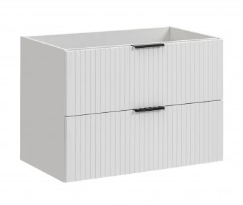 Szafka łazienkowa pod umywalkę wpuszczaną Adel 80 cm, biały mat