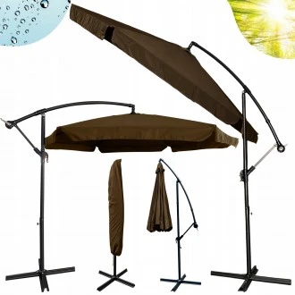 Składany parasol ogrodowy Floriva YN7011-BR, brązowy