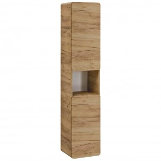 Szafka łazienkowa - słupek Aruba 800 FSC dąb craft złoty