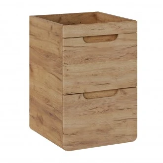 Wąska szafka pod umywalkę wpuszczaną 40 cm, Aruba 823 FSC, dąb craft złoty