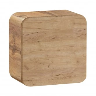 Mała szafka do łazienki pomocnicza Qubik Aruba 831 FSC, dąb craft złoty