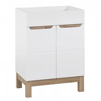 Stojąca szafka pod umywalkę wpuszczaną 60 cm, Bali 820, biała