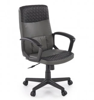 Elegancki czarny fotel gabinetowy Bjorn Halmar