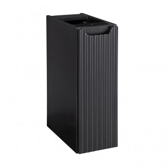 Wąska szafka łazienkowa podblatowa Nova 20 cm, czarny mat