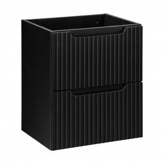 Wisząca szafka podumywalkowa 2 szuflady Nova 50 cm, czarny mat