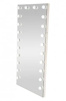 Duże lustro z żarówkami LED Pearl Halmar