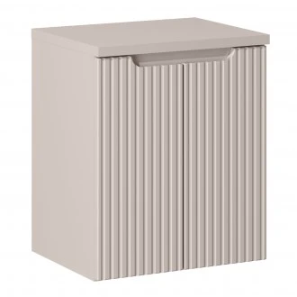 Szafka umywalkowa 2-drzwiowa Nova 50 cm z blatem, kaszmir mat