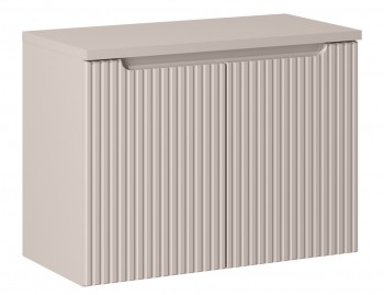 Szafka umywalkowa 2-drzwiowa Nova 80 cm z blatem, kaszmir mat