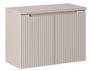 Szafka umywalkowa 2-drzwiowa Nova 80 cm z blatem, kaszmir mat