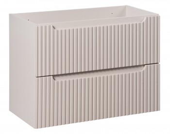 Wisząca szafka umywalkowa 2 szuflady Nova 80 cm, kaszmir mat
