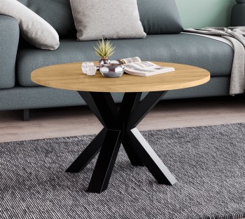 Okrągły stolik kawowy Noe z blatem o średnicy 58 cm