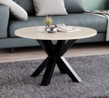 Okrągły stolik kawowy Noe z blatem o średnicy 75 cm