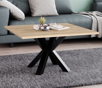 Kwadratowy stolik kawowy Noe z blatem 90x90 cm