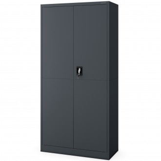 Metalowa szafa gospodarcza Dawid Smart 90x40x185 cm, antracyt