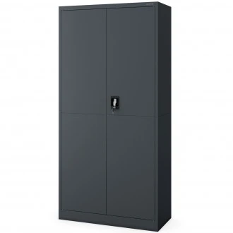 Metalowa szafa gospodarcza Dawid Smart 90x40x185 cm, antracyt