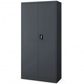Metalowa szafa biurowa z półkami Jan Smart 90x40x185 cm, antracyt