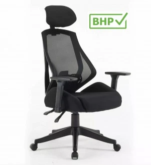 Ergonomiczne krzesło biurowe Q-406M Signal, zgodne z normą BHP