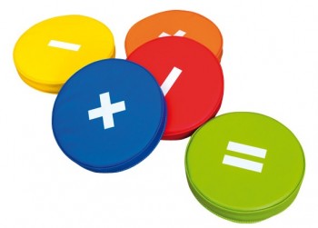 Piankowe siedziska szkolne - znaki matematyczne Icons