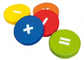 Piankowe siedziska szkolne - znaki matematyczne Icons