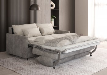 Sofa z funkcją spania Carmen, z materacem i stelażem włoskim
