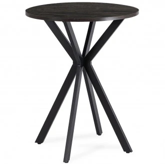 Mały stół jadalniany Lauren 60 cm, czarny